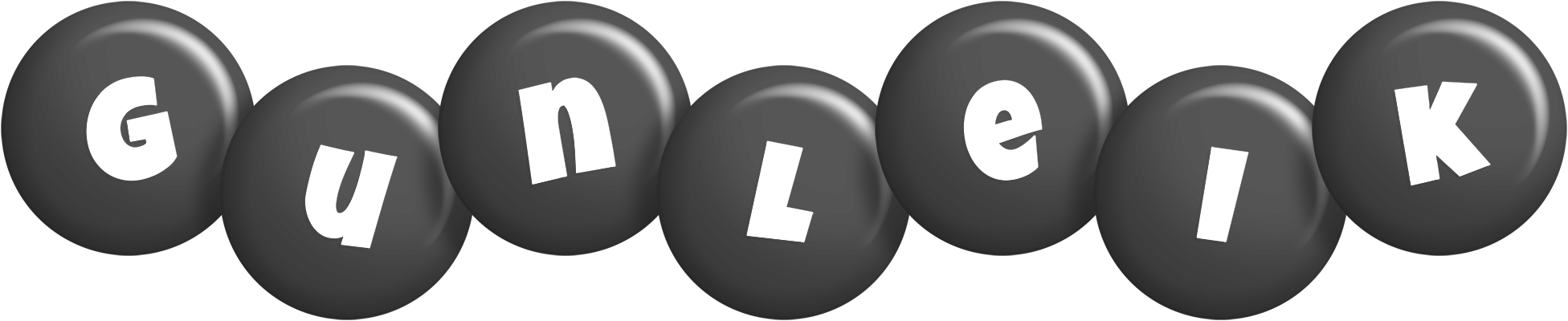 Gunleik candy-black logo