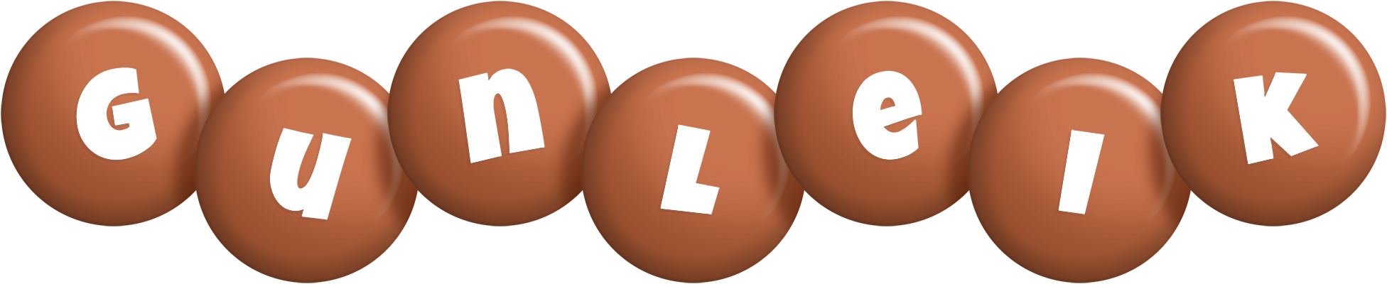 Gunleik candy-brown logo