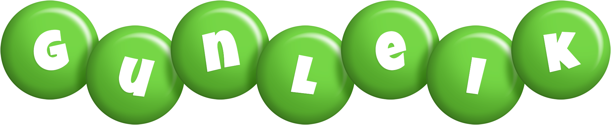 Gunleik candy-green logo
