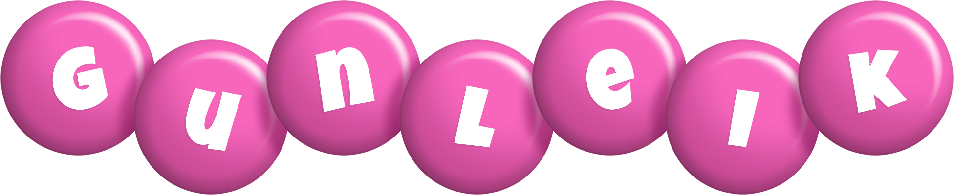 Gunleik candy-pink logo