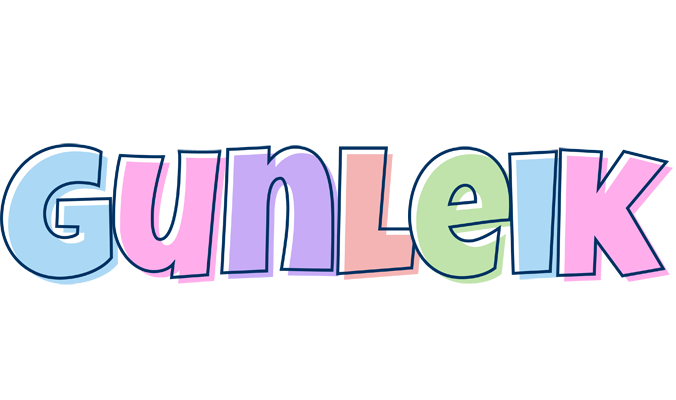 Gunleik pastel logo