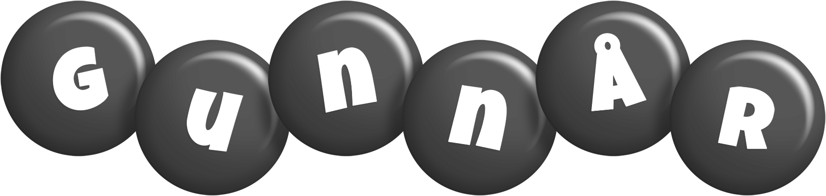 Gunnår candy-black logo