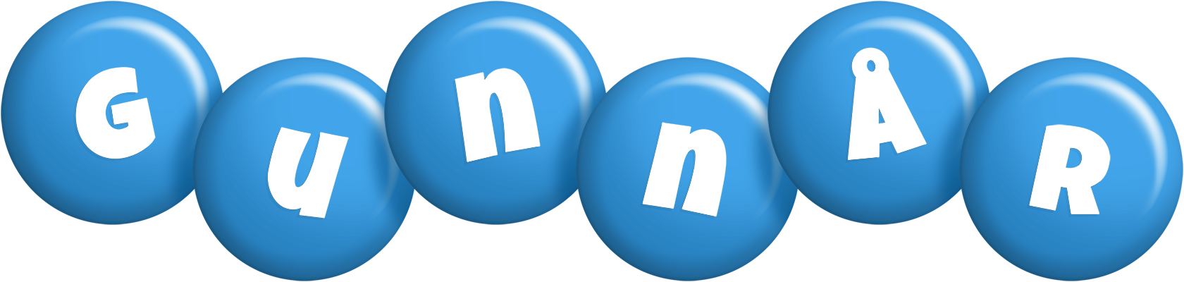 Gunnår candy-blue logo