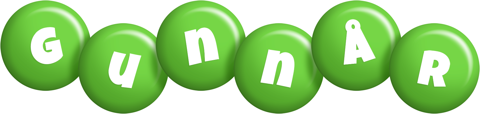 Gunnår candy-green logo