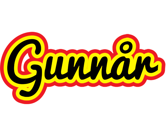 Gunnår flaming logo