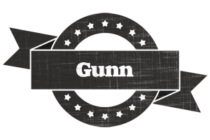 Gunn grunge logo