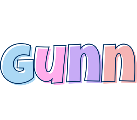 Gunn pastel logo