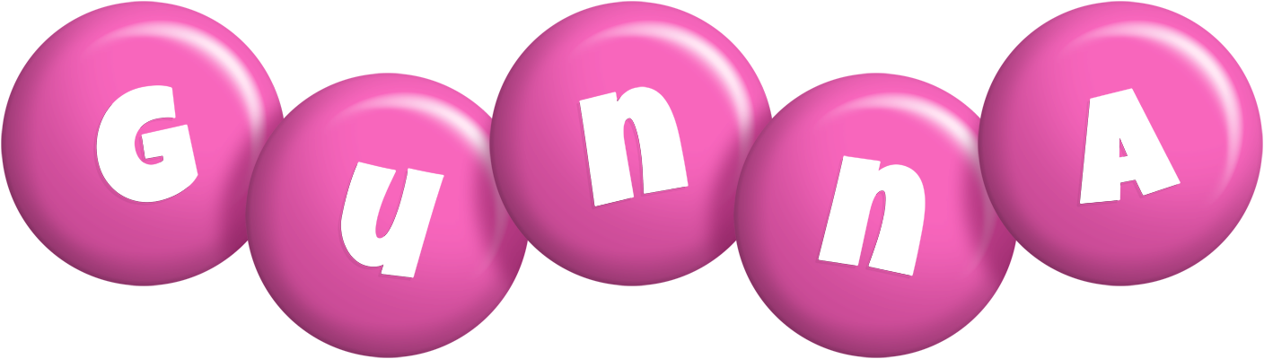 Gunna candy-pink logo