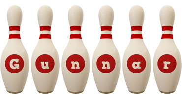 Gunnar bowling-pin logo