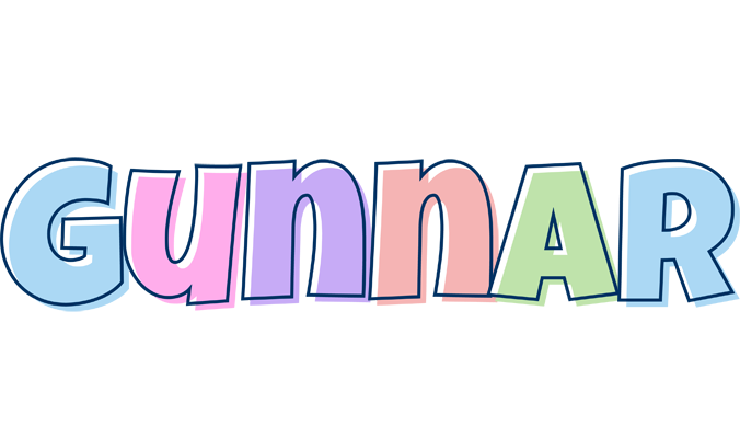 Gunnar pastel logo