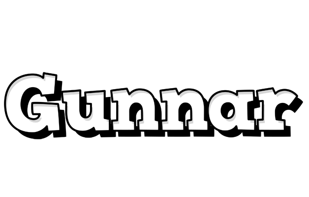 Gunnar snowing logo