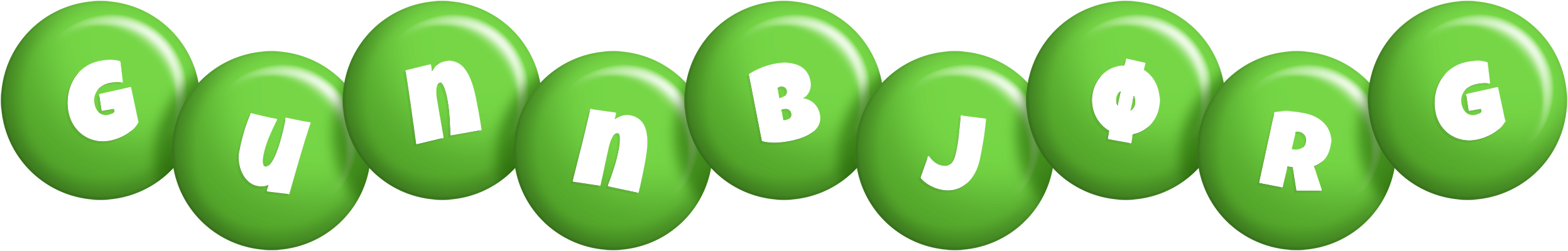 Gunnbjørg candy-green logo