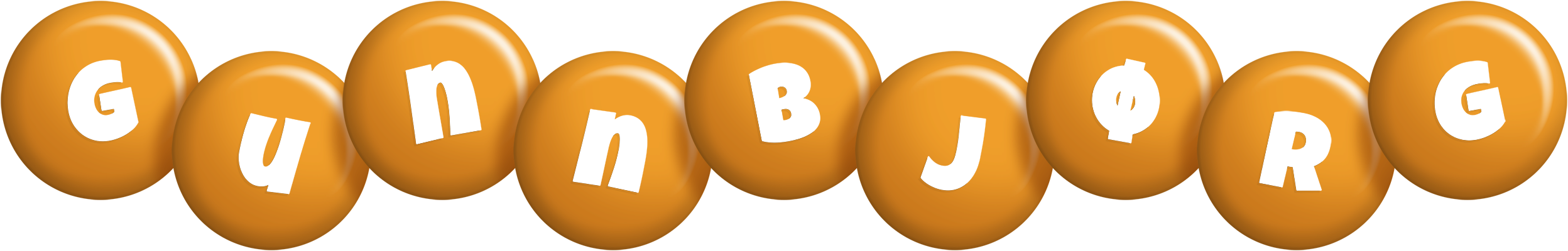 Gunnbjørg candy-orange logo