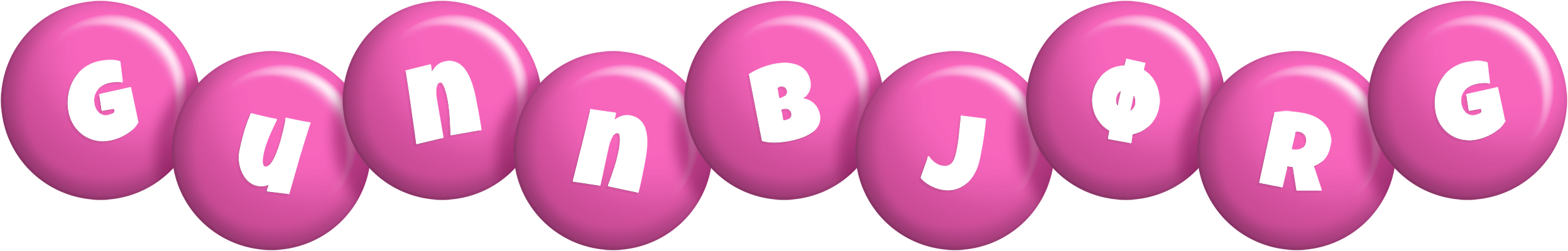 Gunnbjørg candy-pink logo