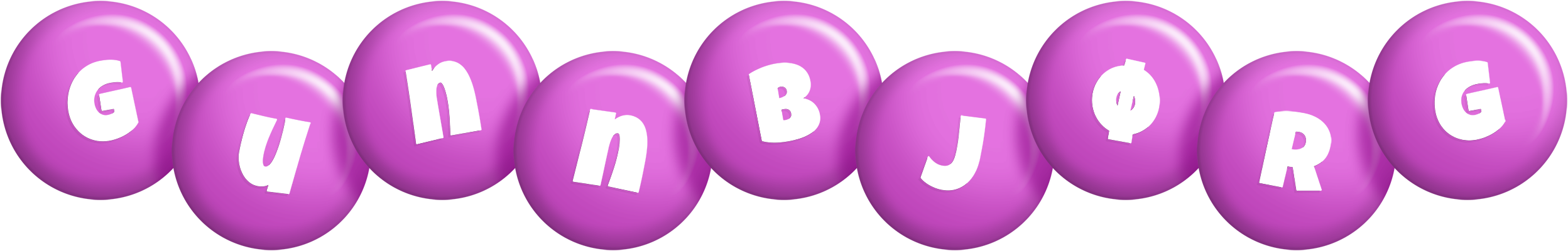 Gunnbjørg candy-purple logo