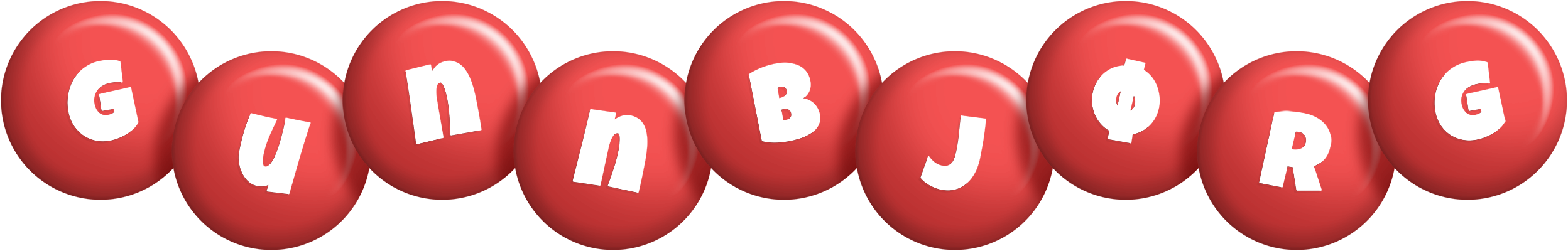 Gunnbjørg candy-red logo