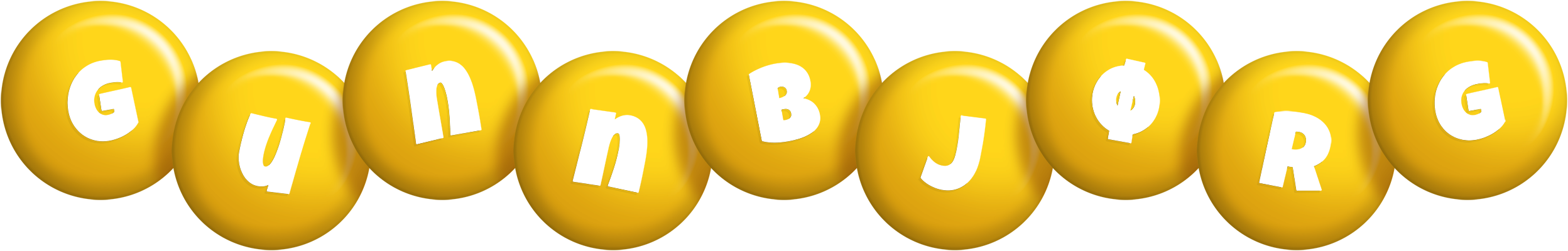 Gunnbjørg candy-yellow logo