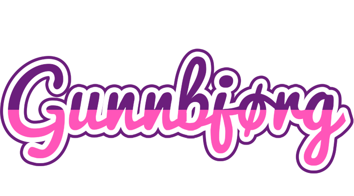 Gunnbjørg cheerful logo