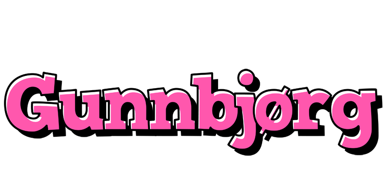 Gunnbjørg girlish logo