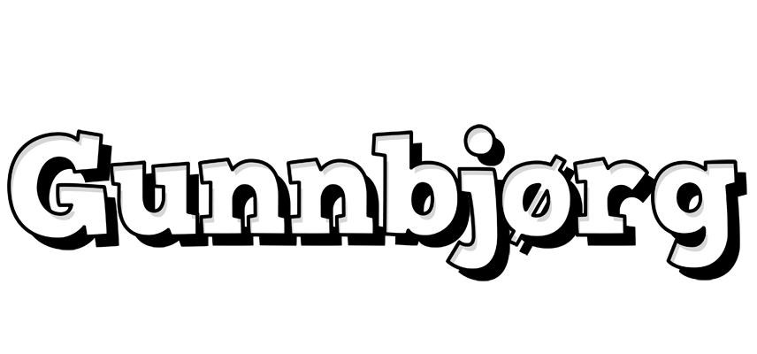 Gunnbjørg snowing logo