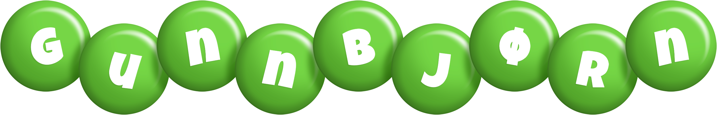 Gunnbjørn candy-green logo