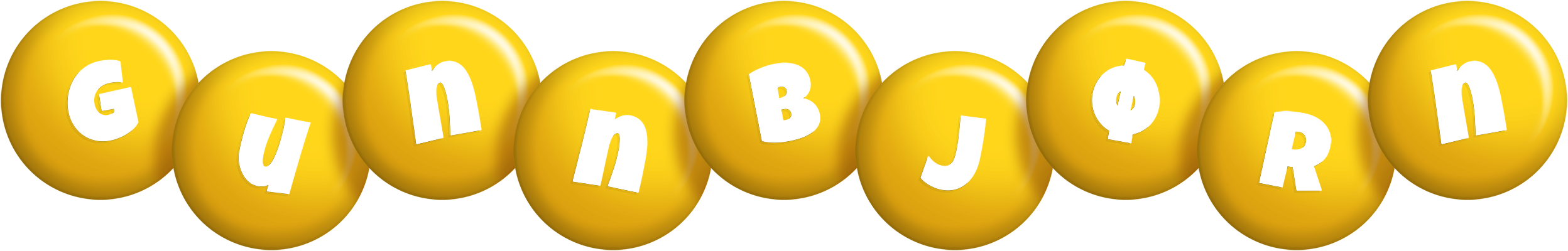 Gunnbjørn candy-yellow logo