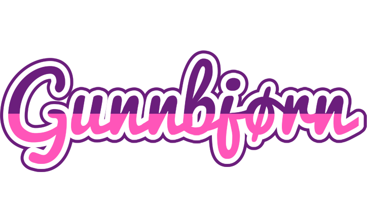 Gunnbjørn cheerful logo