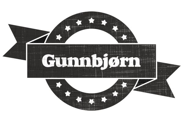 Gunnbjørn grunge logo