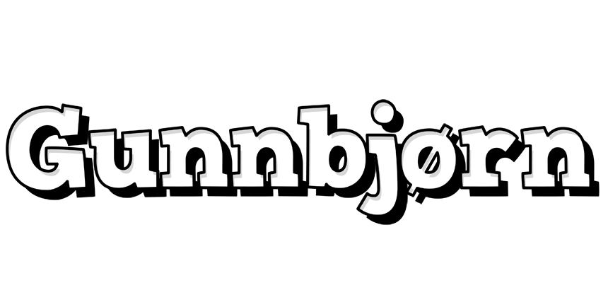 Gunnbjørn snowing logo