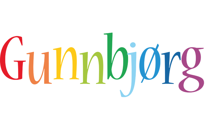 Gunnbjørg birthday logo