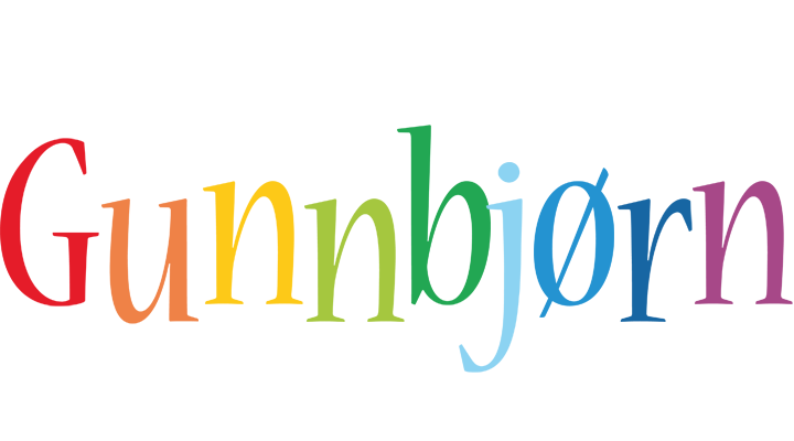 Gunnbjørn birthday logo