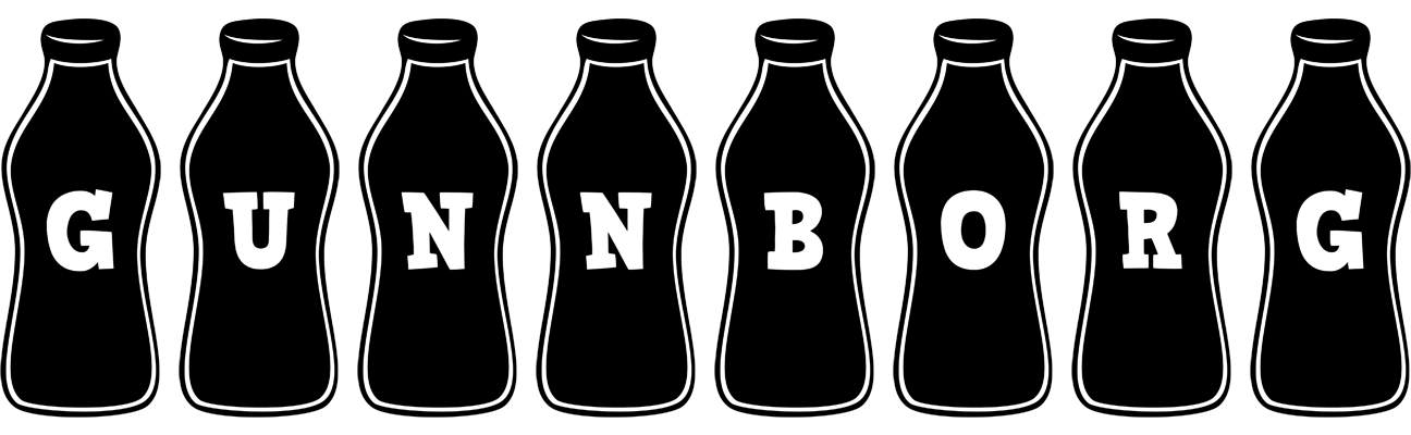 Gunnborg bottle logo