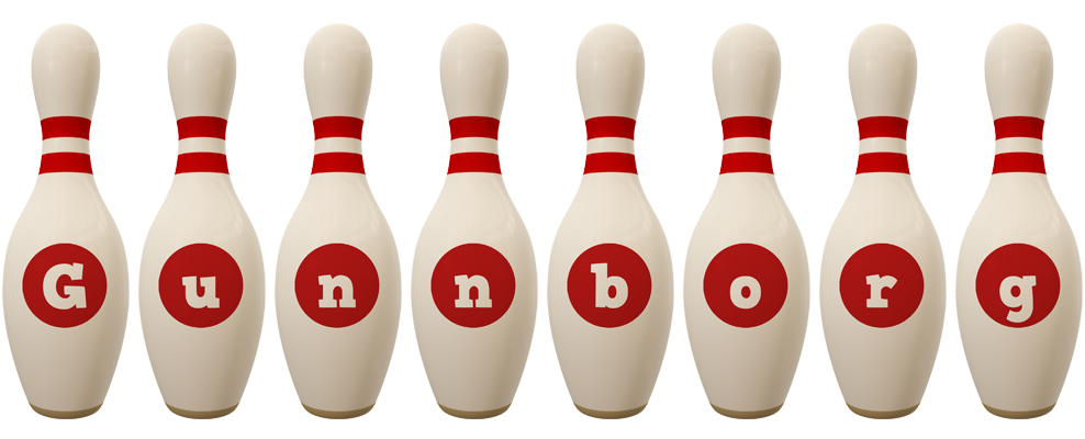 Gunnborg bowling-pin logo