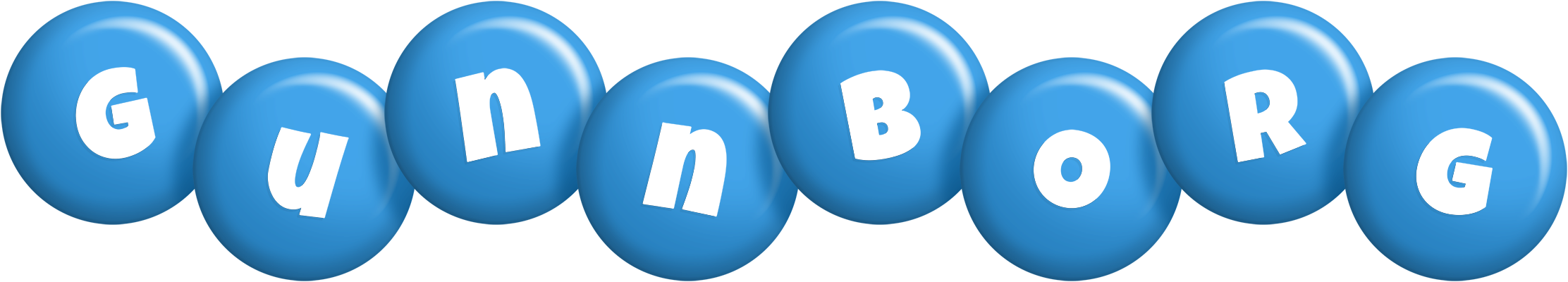 Gunnborg candy-blue logo