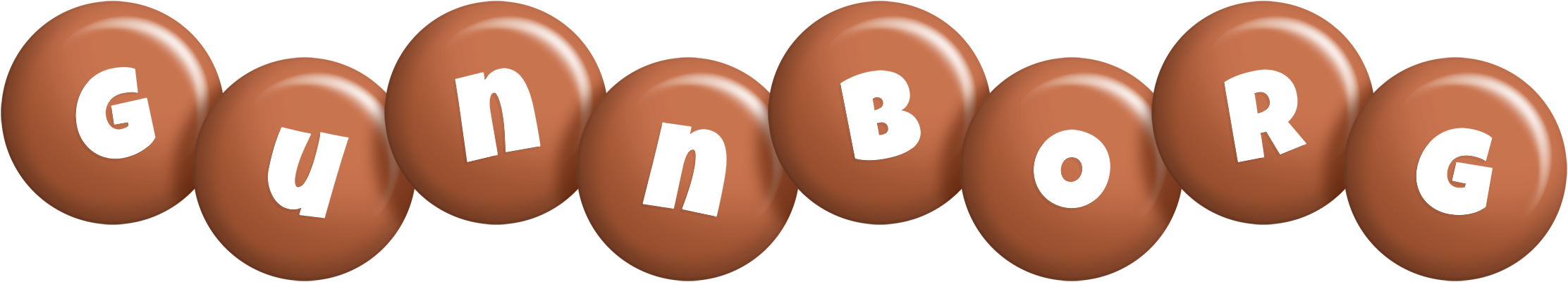 Gunnborg candy-brown logo
