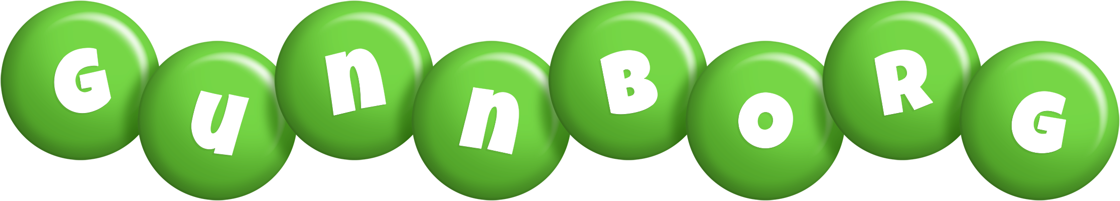Gunnborg candy-green logo