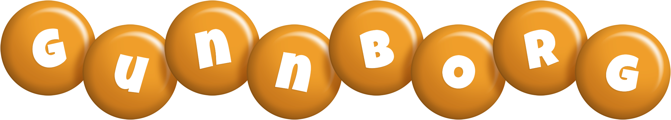 Gunnborg candy-orange logo