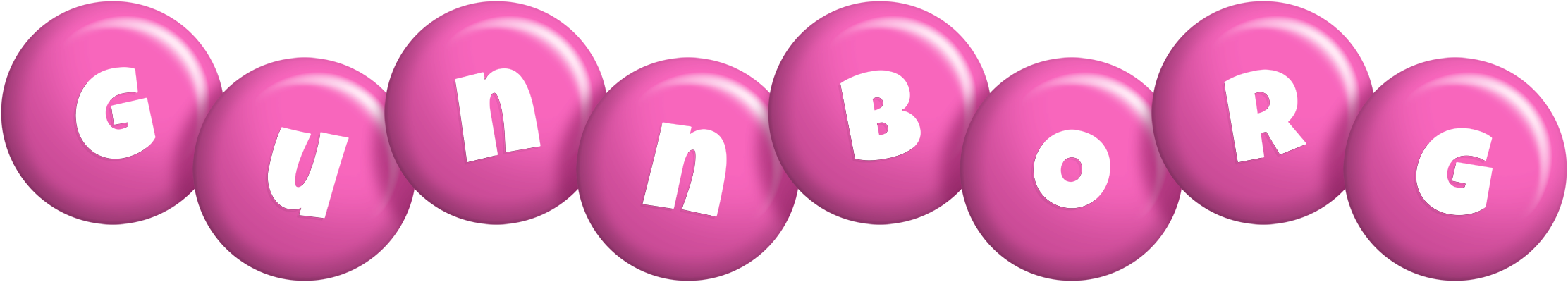 Gunnborg candy-pink logo