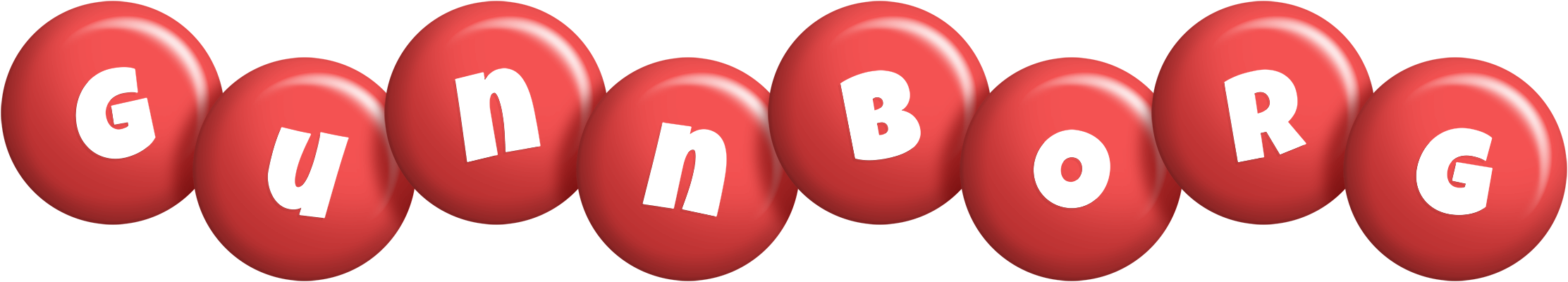 Gunnborg candy-red logo