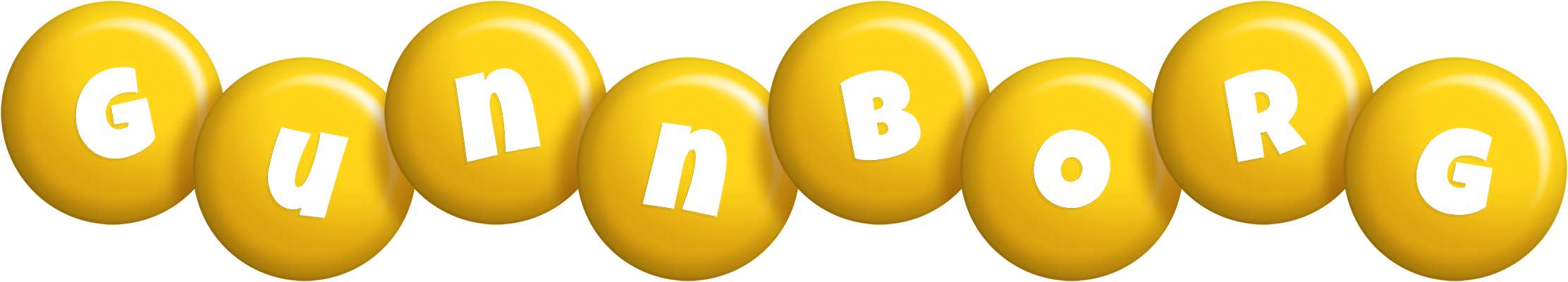 Gunnborg candy-yellow logo