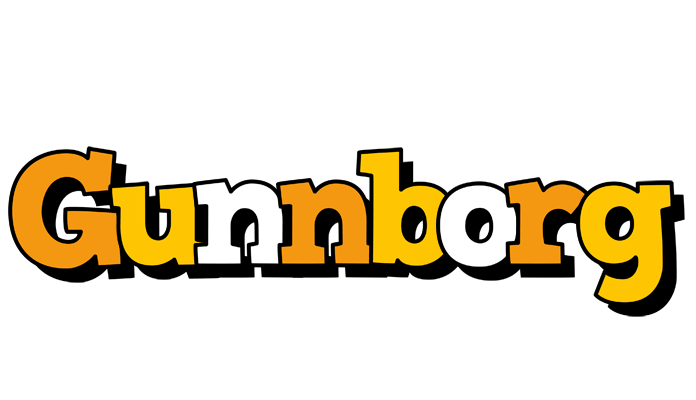Gunnborg cartoon logo