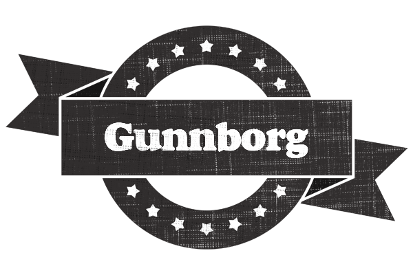 Gunnborg grunge logo