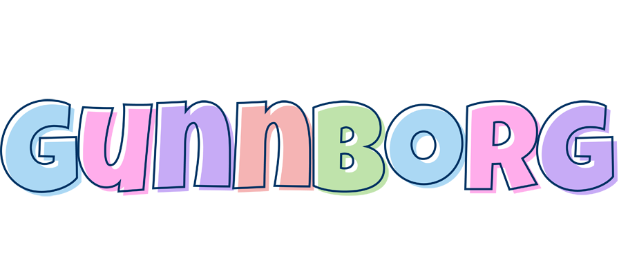 Gunnborg pastel logo