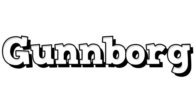Gunnborg snowing logo