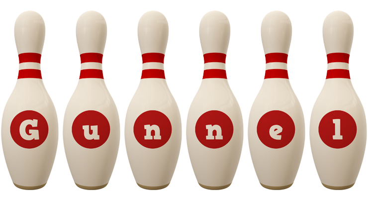 Gunnel bowling-pin logo