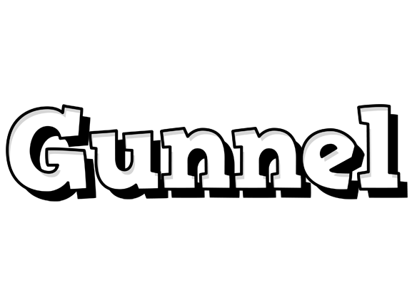 Gunnel snowing logo