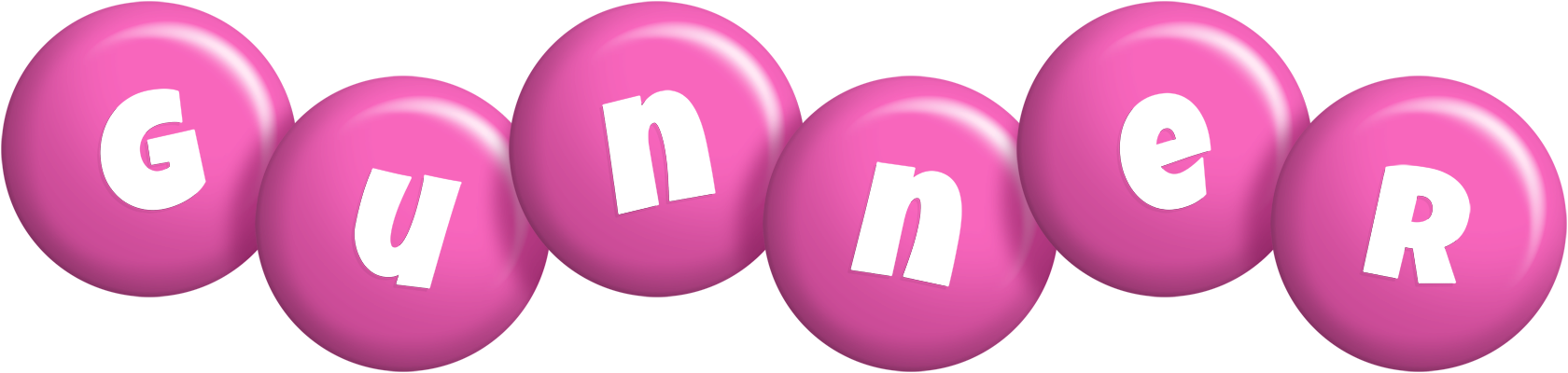 Gunner candy-pink logo