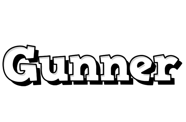 Gunner snowing logo