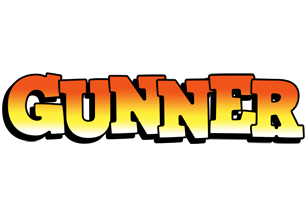 Gunner sunset logo