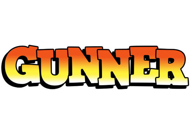 Gunner sunset logo
